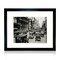 iFrame 18” x 22” Black Framed New York City Fifth Avenue Skyline Print Framed Art Work For Wall Decor With Photo Mat | NYC Skyline Wall Art | Black And White Picture Wall Art Decor